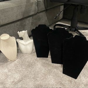 Jewelry necklace and earing holder